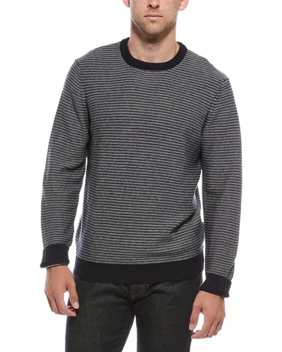 Faherty Cashmere-blend Crewneck Sweater In Black