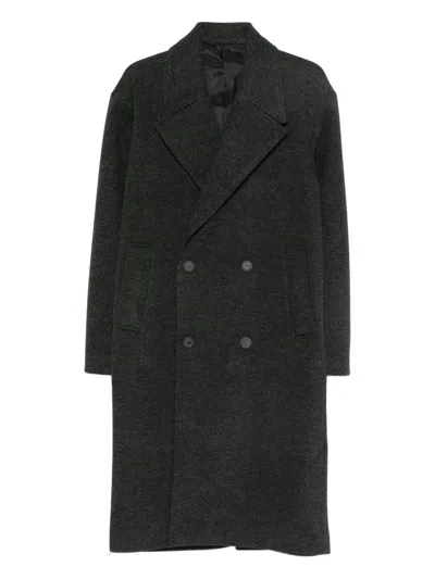 Imperial Double-breasted Coat In Black