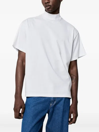 Amapô Mock-neck T-shirt In White