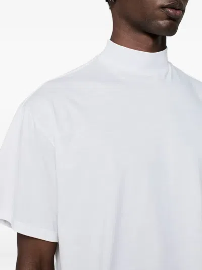 Amapô Mock-neck T-shirt In White
