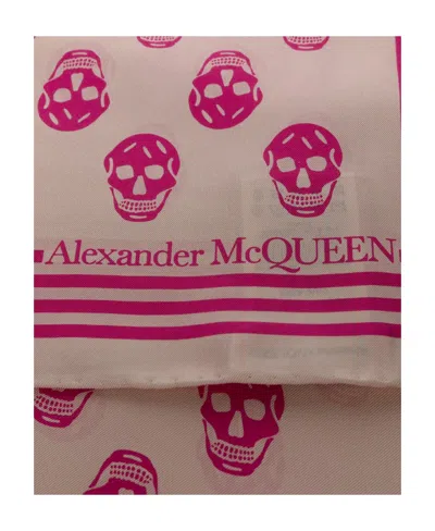 Alexander Mcqueen Logo Details Scarves In Multi