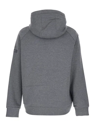 Tatras Baccaro Grey Sweatshirt With Hood And Logo Patch On The Sleeve In Cotton Man In Gray