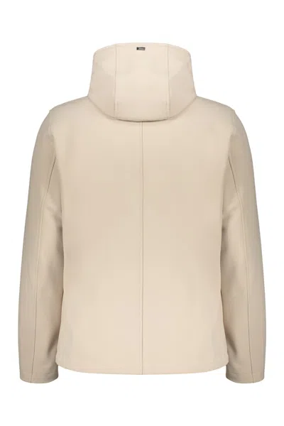 Herno Lightweight Jacket With Hood For Every Occasion In Neutral