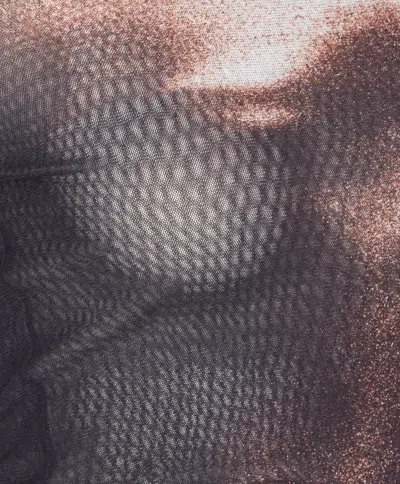 Jean Paul Gaultier "body Dust" Print Top In Black