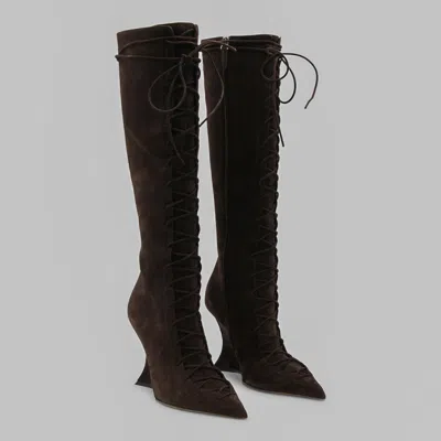 Paris Texas Nina 105 Lace-up Boot In Brown