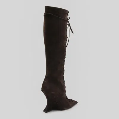 Paris Texas Nina 105 Lace-up Boot In Brown