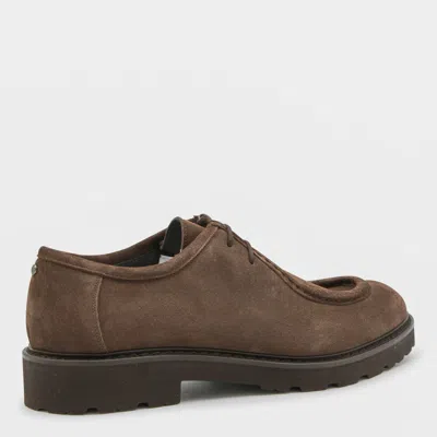 Canali Lace-up Derby Shoes In Brown