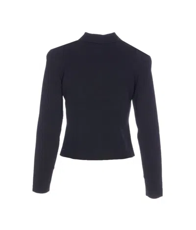 Liu •jo Buttoned-up Jacket In Black