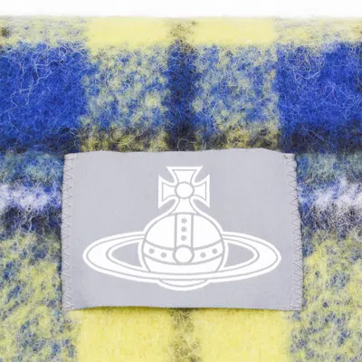Vivienne Westwood Luxurious Scarf Featuring Fringed Edges In Yellow