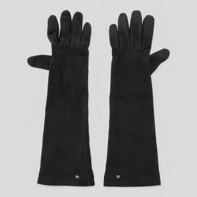 Max Mara Afideesuede Gloves In Suede Nappa In Black