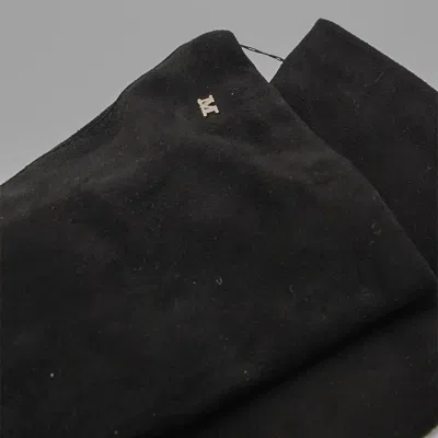 Max Mara Afideesuede Gloves In Suede Nappa In Black