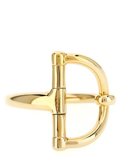 Gucci Open Design Staffa Bracelet Accessory In Gold
