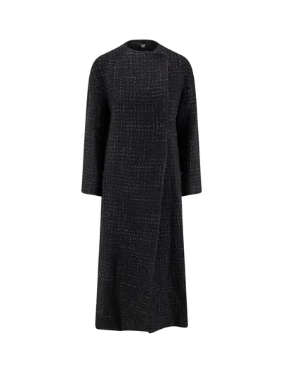 Ixos Calimero Double-breasted Coat In Black