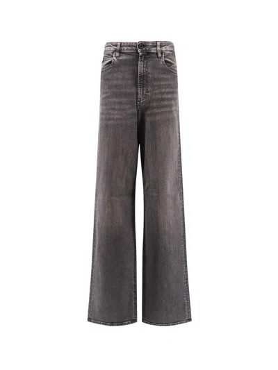 Pence Black Denim Jeans In Gray