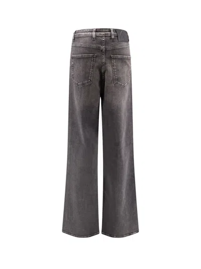 Pence Black Denim Jeans In Gray
