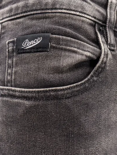 Pence Black Denim Jeans In Gray