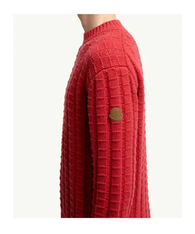 Moncler Cashmere-blend Jumper In Red