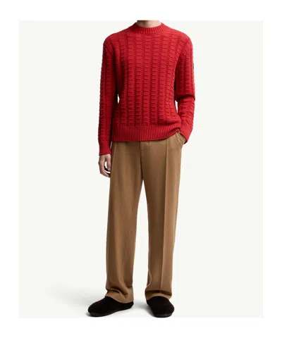 Moncler Cashmere-blend Jumper In Red