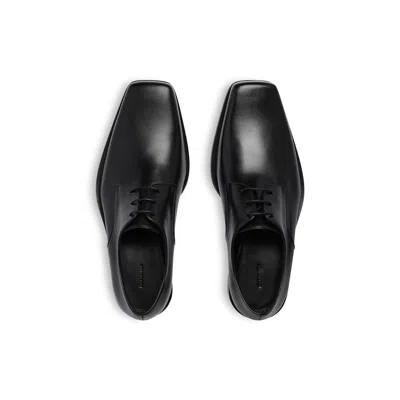 Balenciaga Concorde Leather Derby Shoes In Black