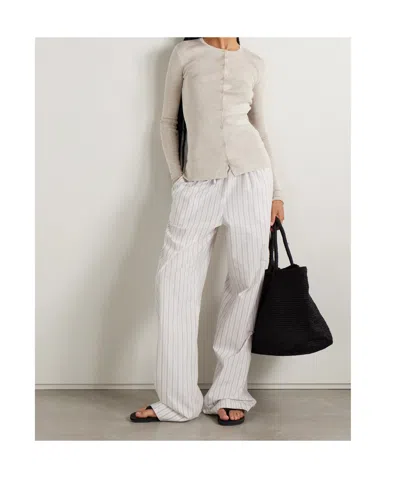 The Row Josette Button Cardigan In Neutral