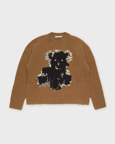 Acne Studios Crewneck Sweater In Brown