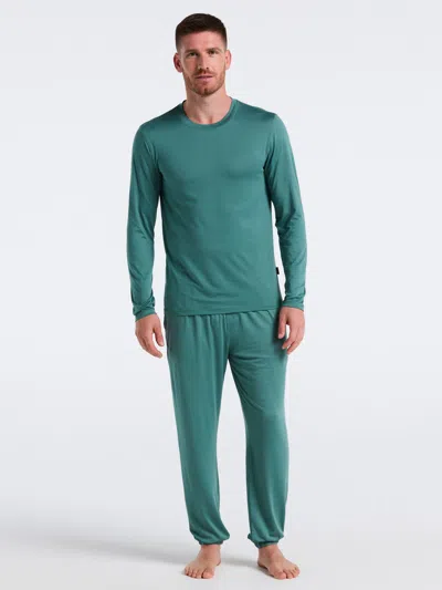 Perry Ellis Portfolio Men's Deluxe Touch Crew Neck Lounge Shirt