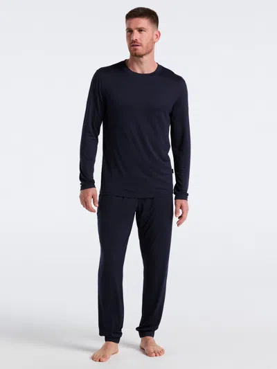 Perry Ellis Portfolio Men's Deluxe Touch Crew Neck Lounge Shirt