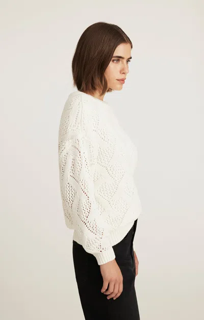 Mavi Cable-knit Sweater In Antique White In White