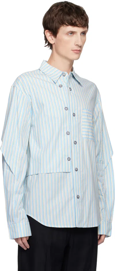 Andersson Bell Stripe-pattern Shirt In Blue