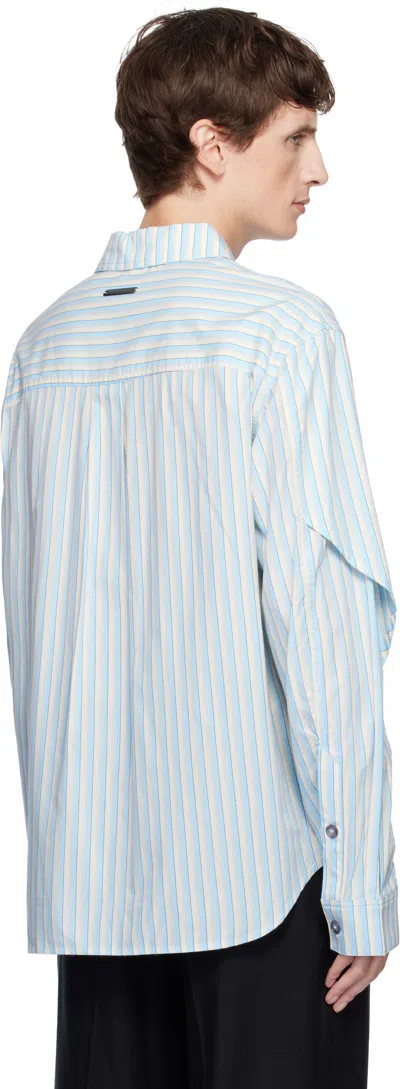 Andersson Bell Stripe-pattern Shirt In Blue