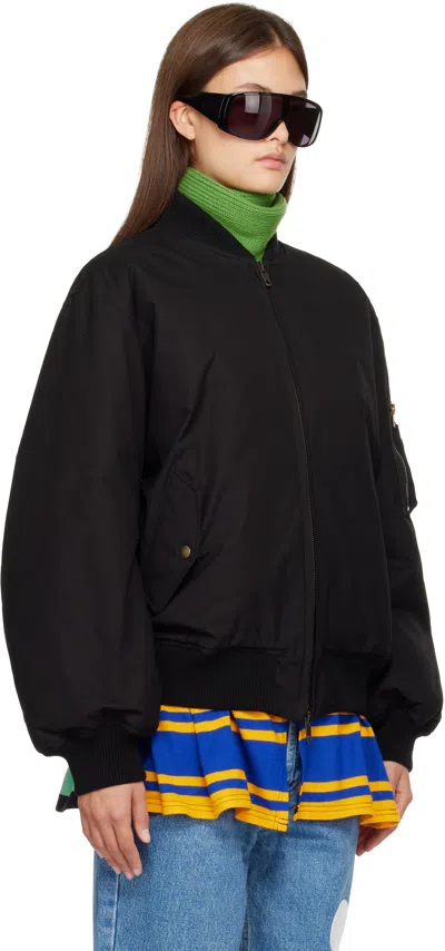 Stefan Cooke Black Rugby Skirt Ma-1 Bomber Jacket