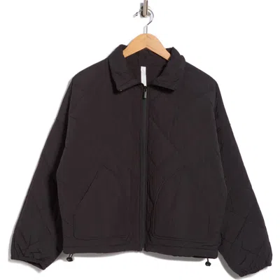 Z By Zella Wander Diamond Quilted Jacket In Brown