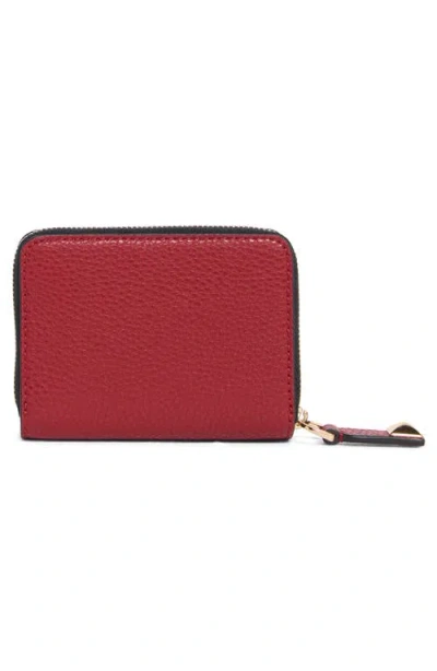 Marc Jacobs Bold Slg Mini Leather Compact Wallet In Red
