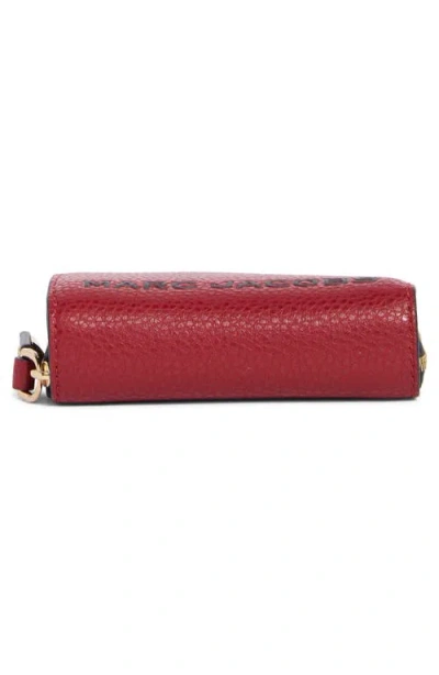 Marc Jacobs Bold Slg Mini Leather Compact Wallet In Red