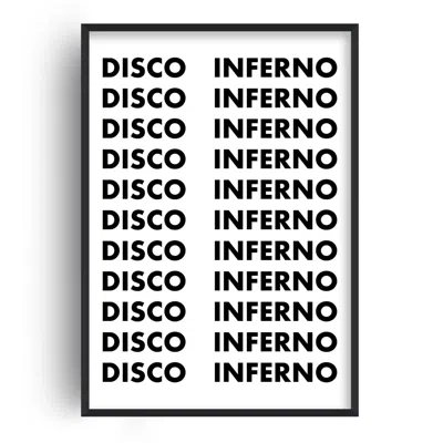 Fanclub Black Disco Inferno Retro Music Giclée Art Print A2 In Black