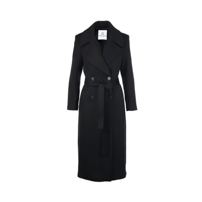 Mammu Couture Women's Black Coat Camila In Black