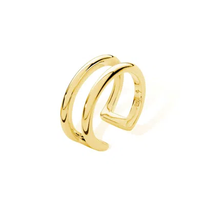Lucy Quartermaine Women's Art Deco Ear Cuff In Gold Vermeil In Gold