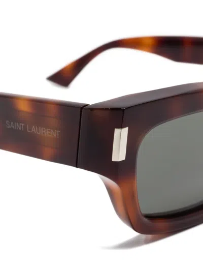Saint Laurent Rectangle-frame Sunglasses In Multi