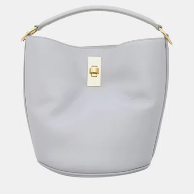 Pre-owned Celine Teen Bucket 16 Bag In Gray