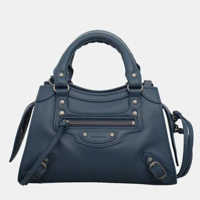 Pre-owned Balenciaga Neo Classic City Mini Bag In Blue