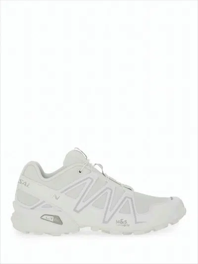 Salomon White Sneakers With Dynamic Overlays In White