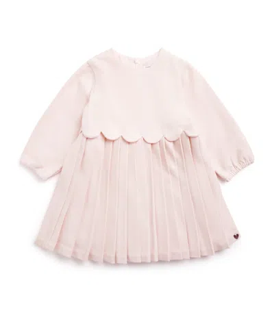Tartine Et Chocolat Pleated Dress In Pink