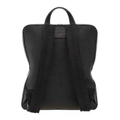 Ferragamo Grained Leather Backpack In Black