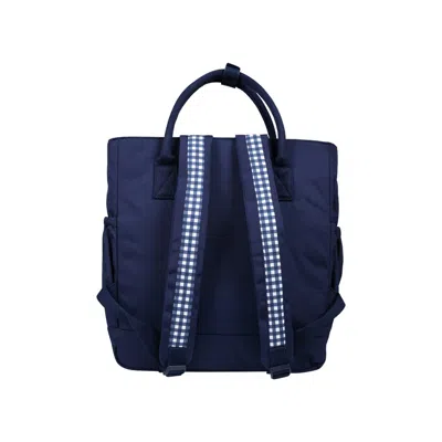 Kenzo Kids Logo Changing Tote Bag In Navy In Blue