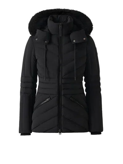 Mackage Nadia-sh Quilted Down Jacket With Detachable Hood In Black