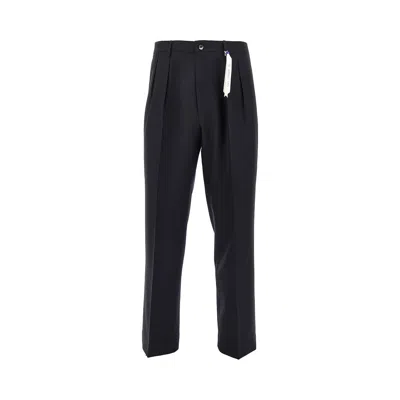 Santaniello Irò Rima Wool Pants In Black
