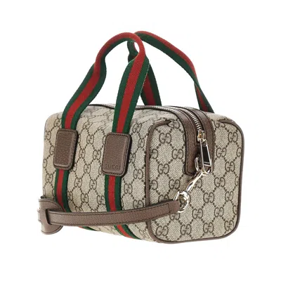 Gucci Mini Gg Duffle Bag In Brown