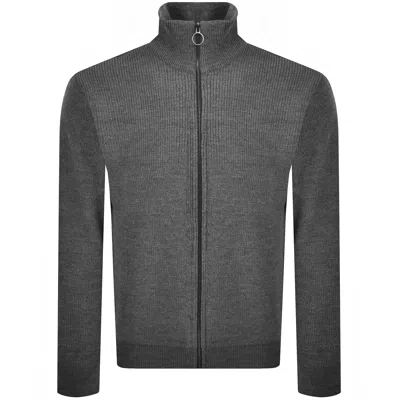 Paul &amp; Shark Paul And Shark Moon Badge Knit Jumper Grey In Gray