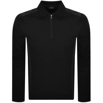 Paul &amp; Shark Paul And Shark Typhoon Aqua Touch Polo Black In Black