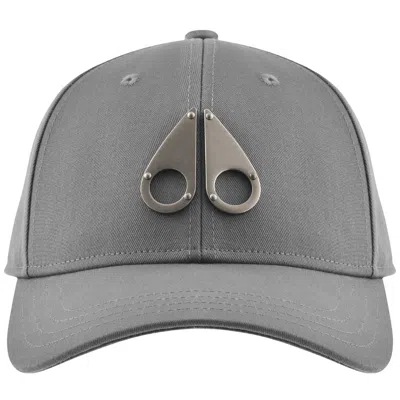 Moose Knuckles Logo Icon Cap Grey In Gray